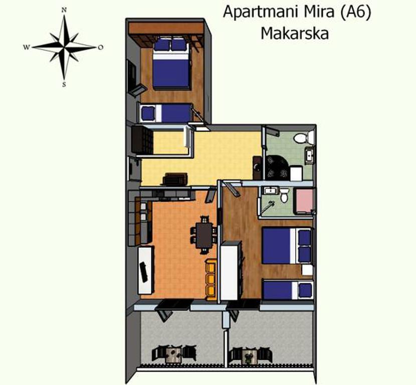 Apartments Mira Makarska Phòng bức ảnh